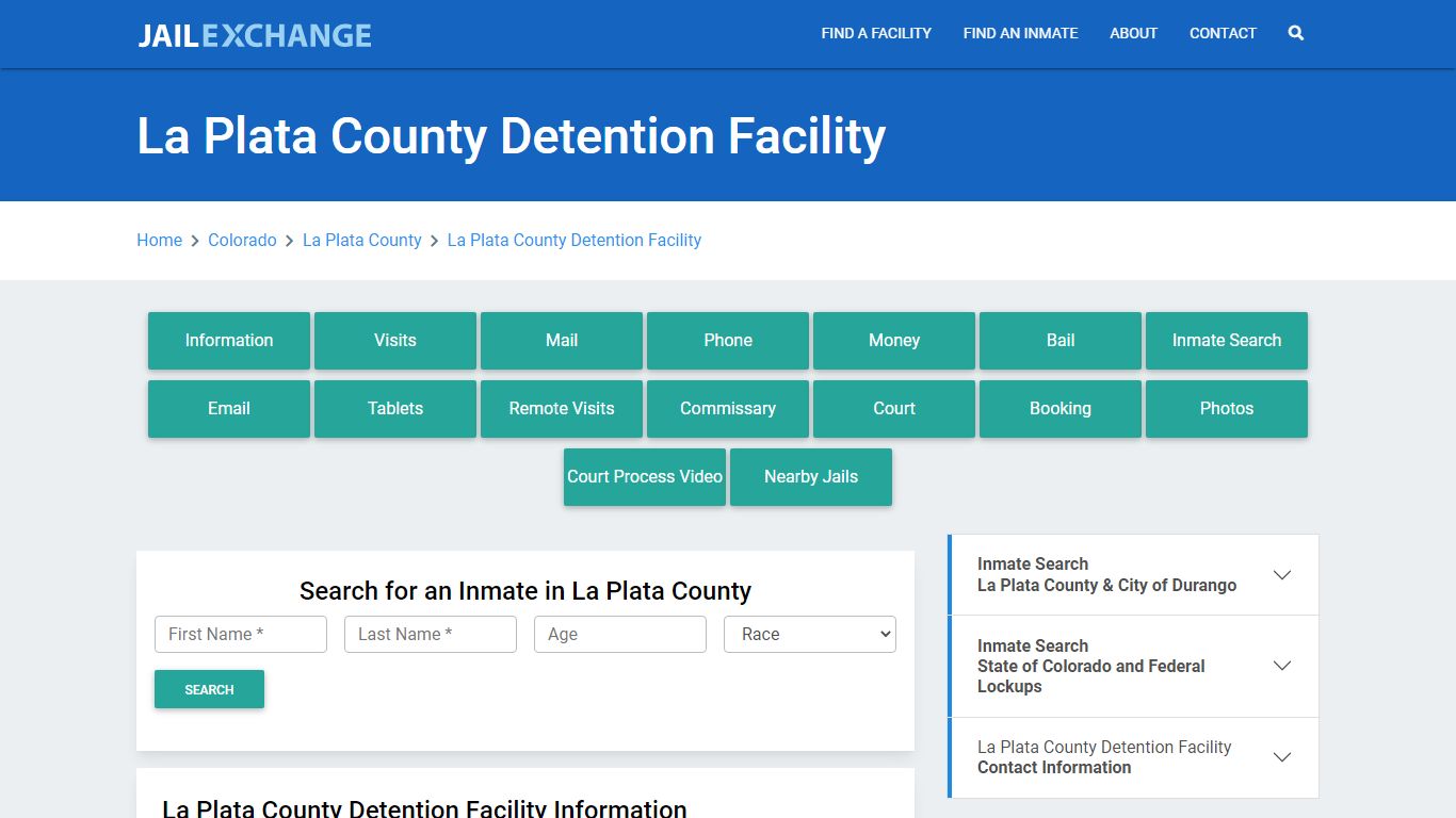 La Plata County Detention Facility - Jail Exchange